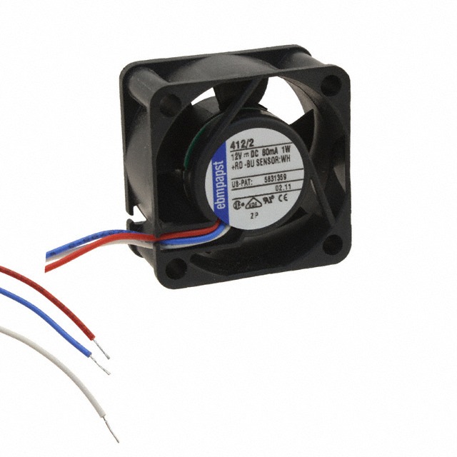 EBM PAPST 412/2 12V DC 1W 8025mm Cooling Fan