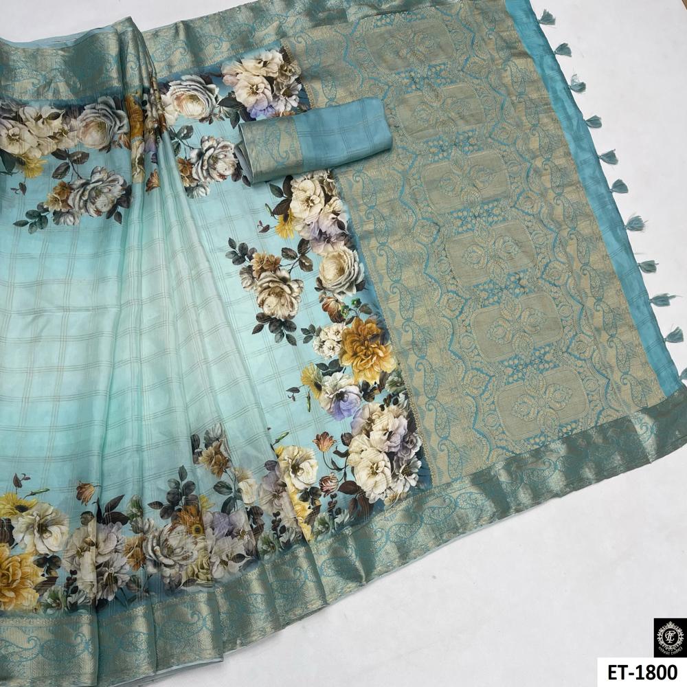 SKY BLUE SAREE