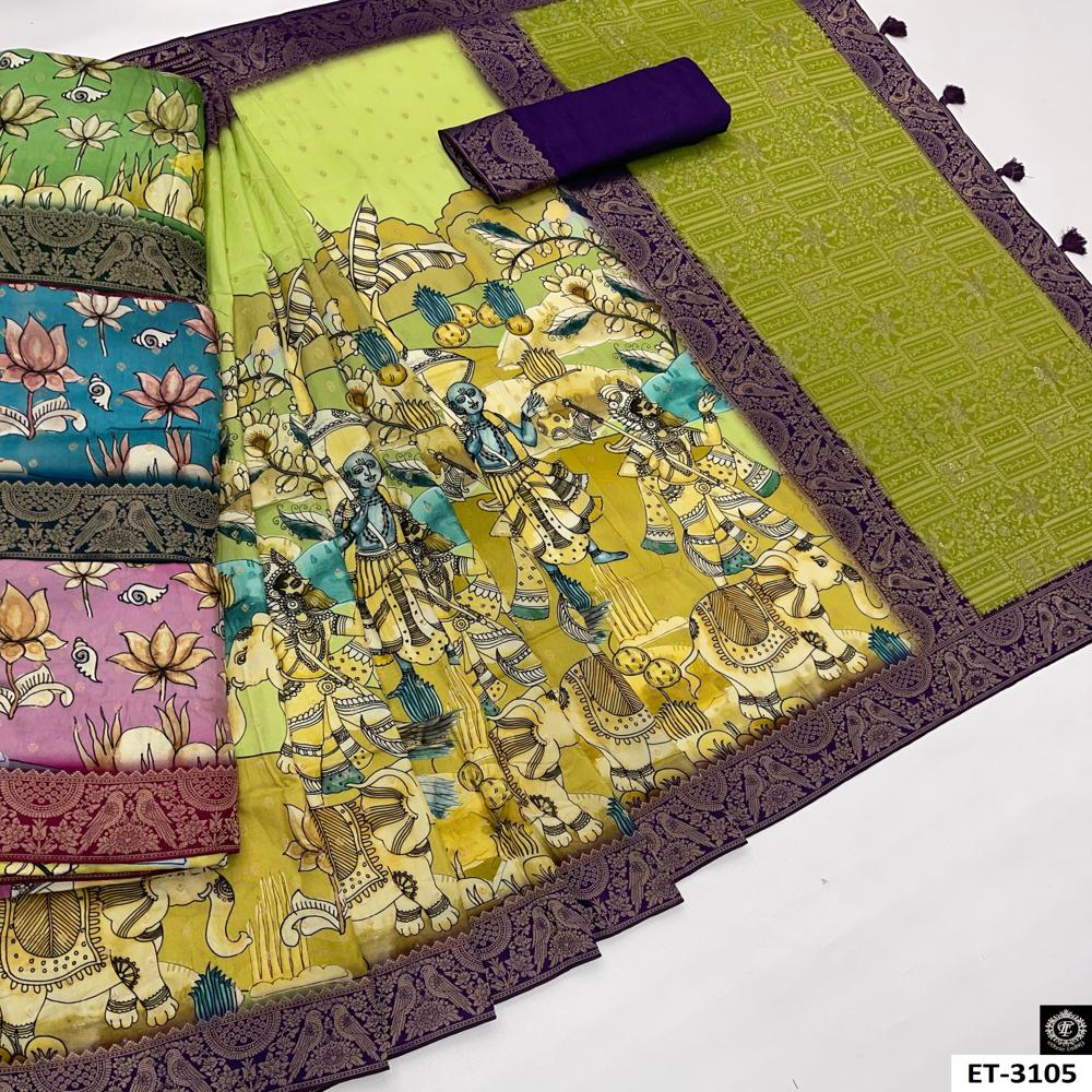  Krishna Radha Printed Saree