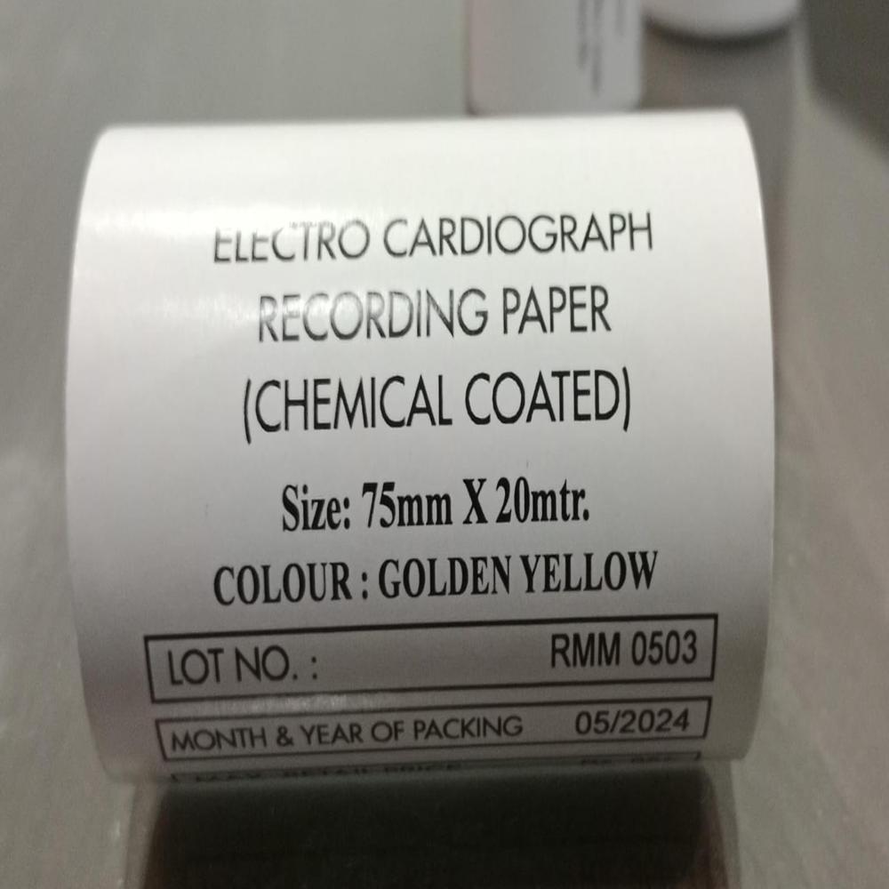 ecg paper roll 75mmx20mtr