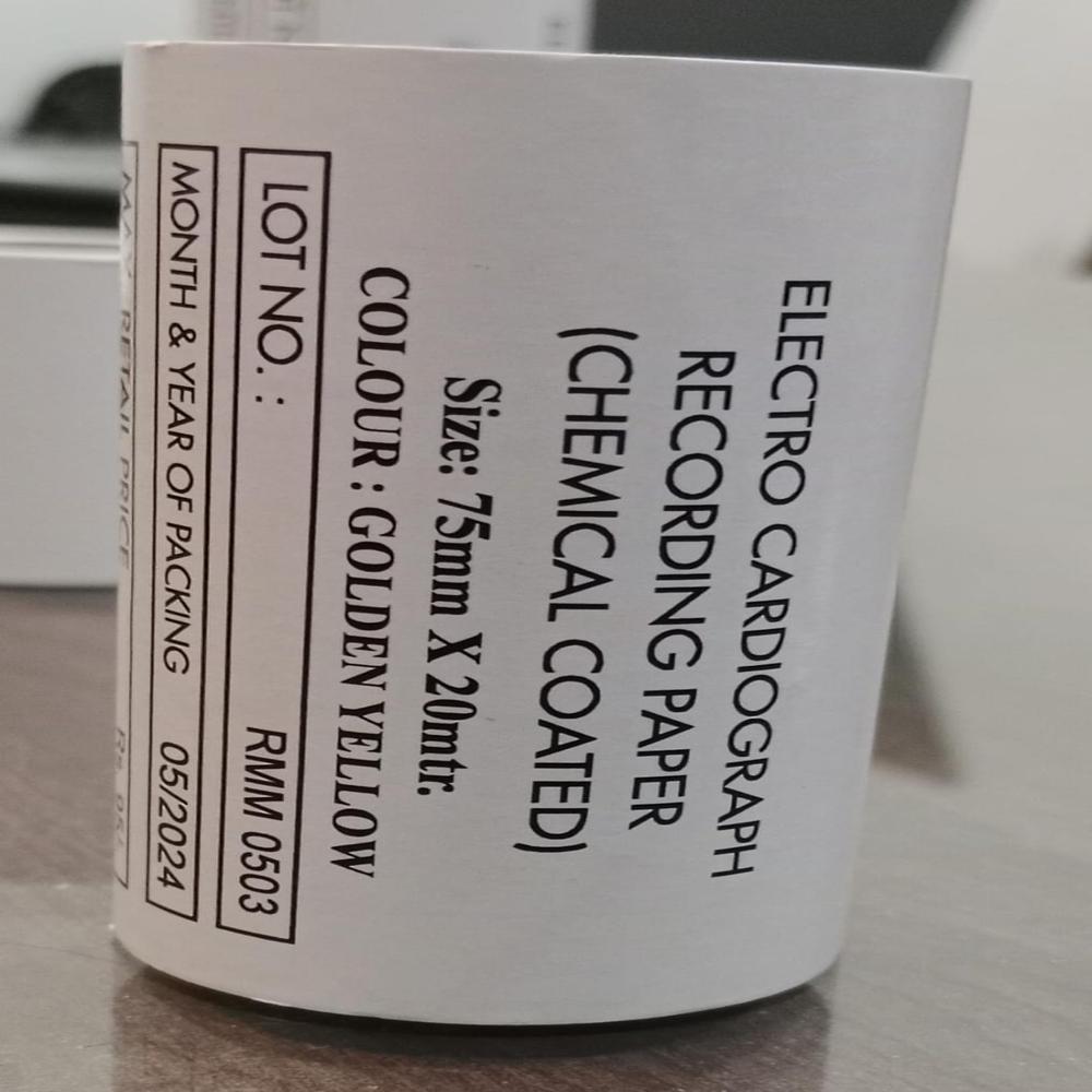 ecg paper roll 75mmx20mtr