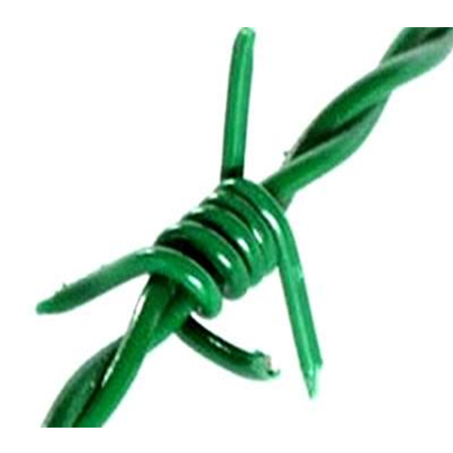 Galvanized And Colour Coated Bee Fence Barbed Wire - Color: Green