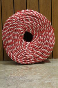 Polypropylene Braided Rope - Color: Red