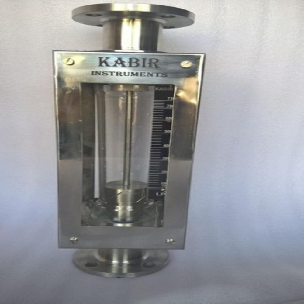 Industrial Glass Tube Rotameter - Stainless Steel, Manual Operation, Silver Color, Maximum Temperature 121â°c | Accurate Flow Measurement For Liquids & Gases