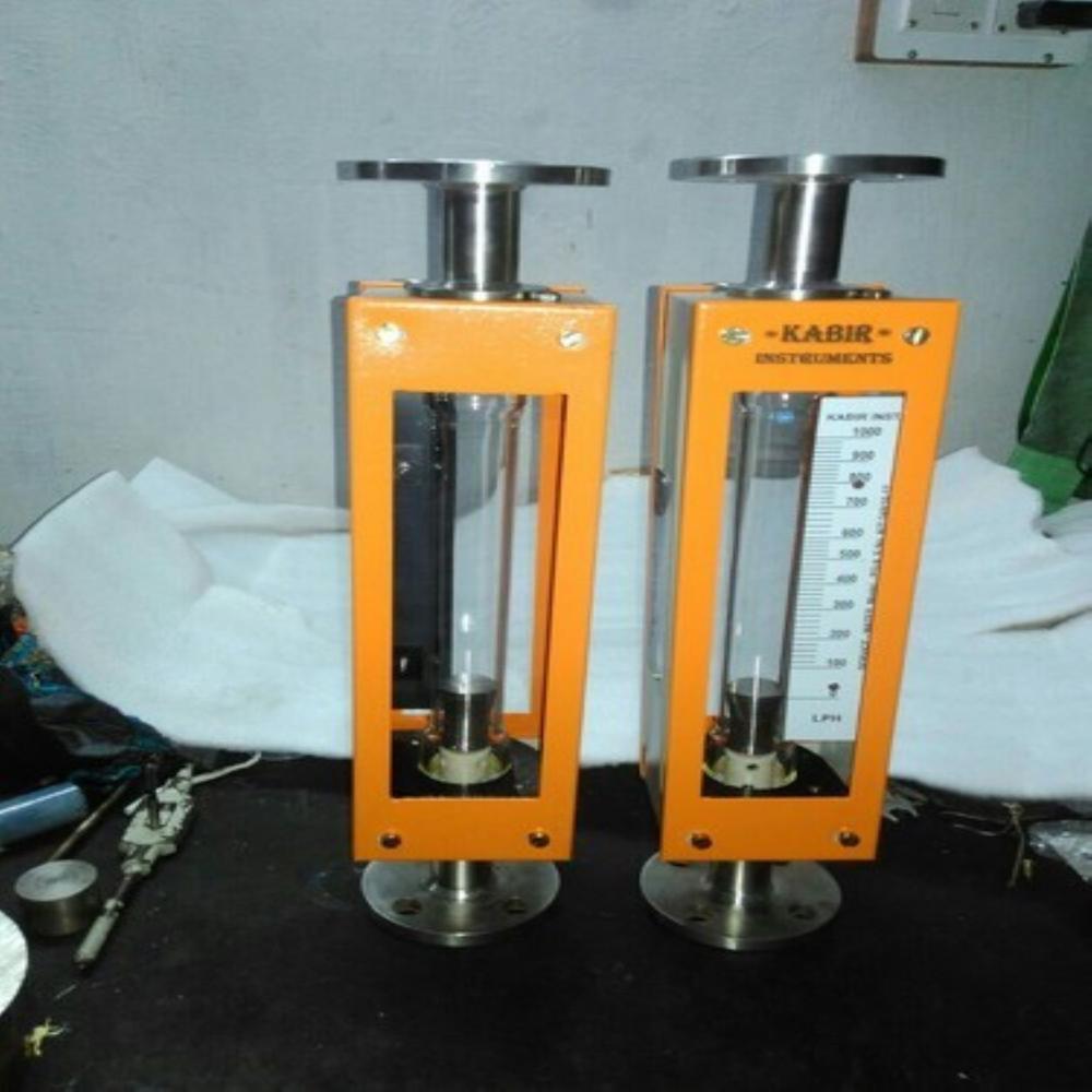 Industrial Glass Tube Rotameter - Stainless Steel, Manual Operation, Silver Color, Maximum Temperature 121â°c | Accurate Flow Measurement For Liquids & Gases
