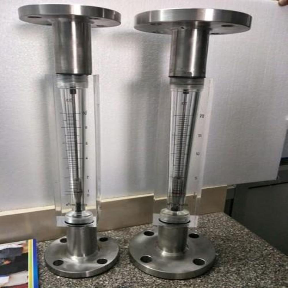 Industrial Glass Tube Rotameter - Stainless Steel, Manual Operation, Silver Color, Maximum Temperature 121â°c | Accurate Flow Measurement For Liquids & Gases
