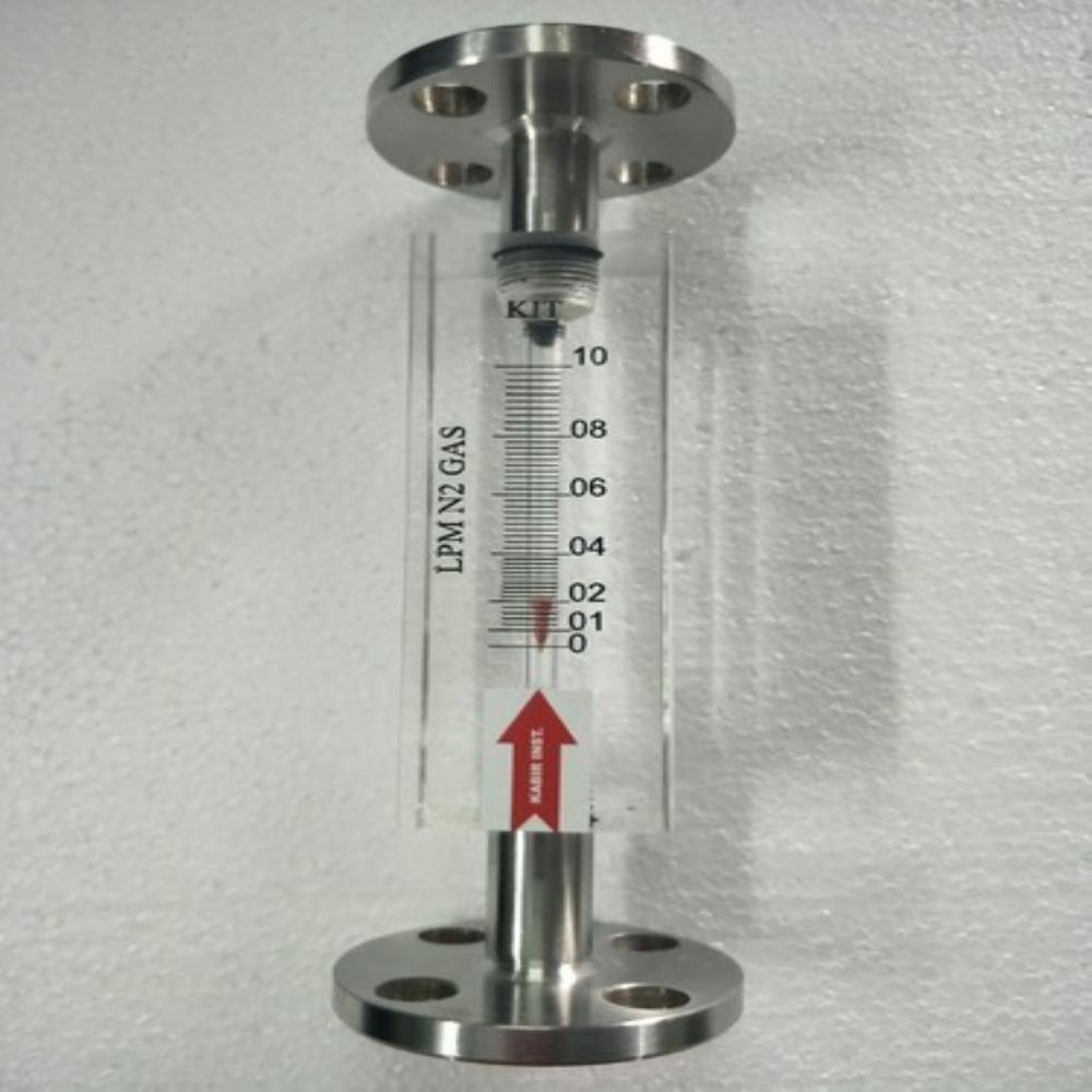 Industrial Glass Tube Rotameter - Stainless Steel, Manual Operation, Silver Color, Maximum Temperature 121â°c | Accurate Flow Measurement For Liquids & Gases