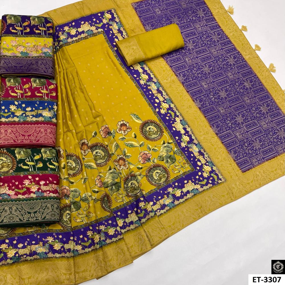Kanjivaram Saree - Color: Red / Multicolor