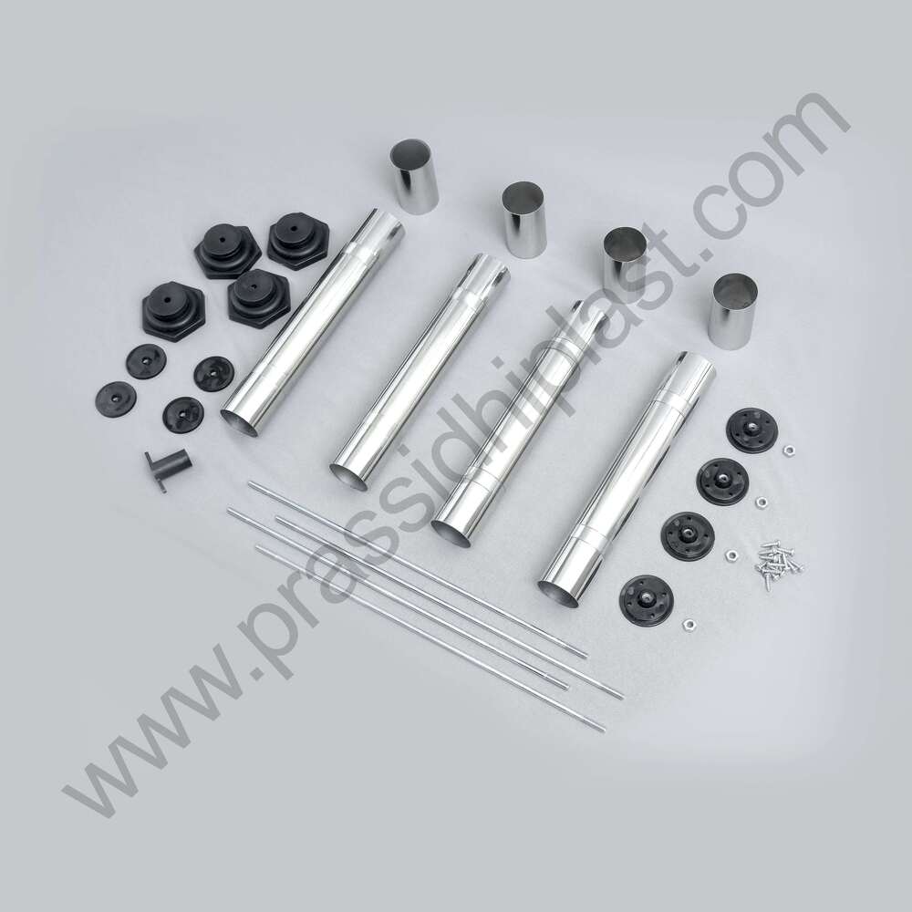Centre Table Ss Leg Kit - Finish: Glossy Silver (Ss Finish)