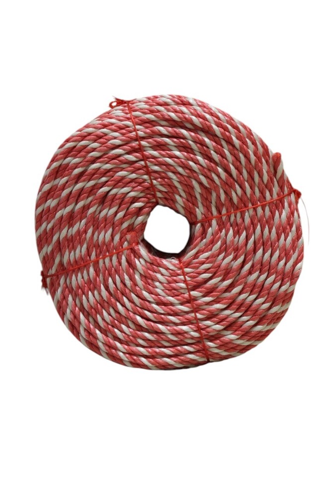 Pp Braided Daneline Rope - Color: Red