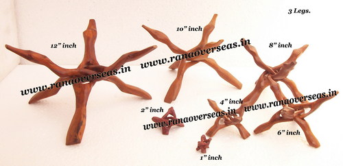Brown Wooden Tripod Stands