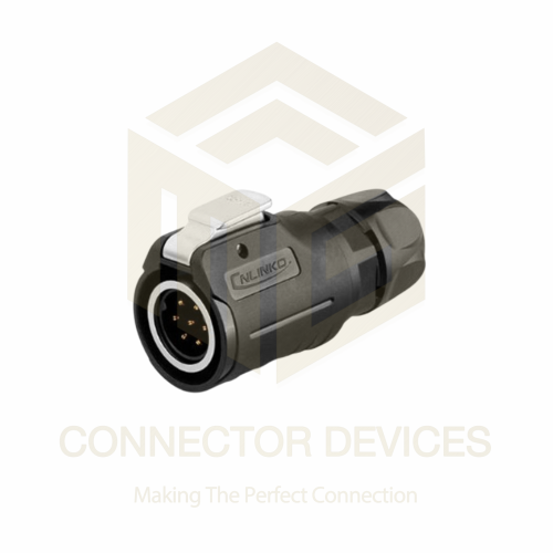 LP16 5A 7Pin Male Plug IP67 Waterproof Power Connector Plastic+Metal Shell Solder Terminal