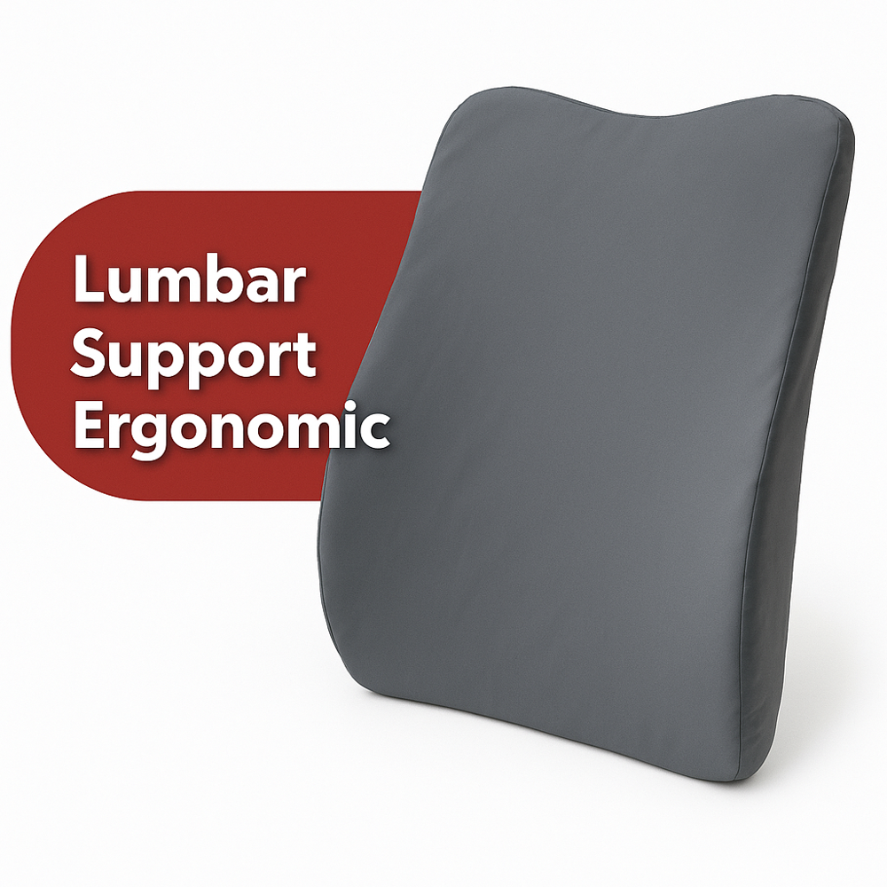 Car Backrest/lumbar Support Cushion - Color: Black And Brown