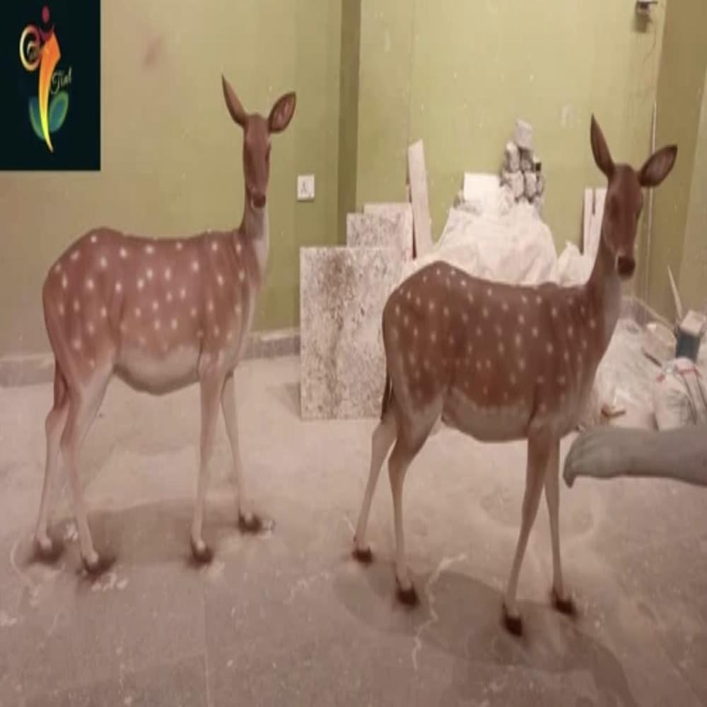 Frp Animal Statue - Fiber Reinforced Plastic, Standard Size, Smooth Surface Treatment | Outdoor Use, Powder Coated For Durability