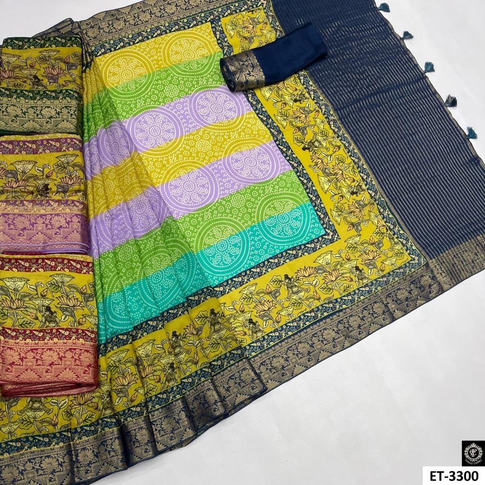 BANDHANI MULTICOLOR SAREE