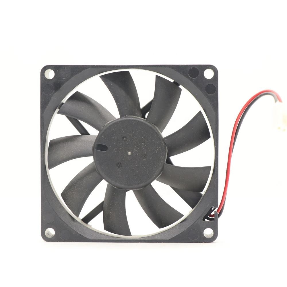 Delta 8015 0.30a 8cm 12v Dc 80x80x15mm Afb0812vhb 3700rpm Cpu Case Inverter Silent Double Ball Bearing Axial Cooling Fan - Color: Black