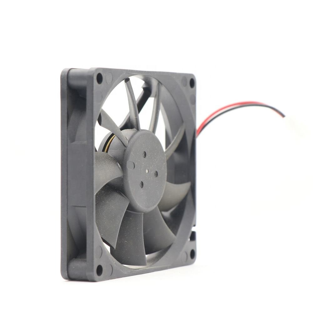Delta 8015 0.30a 8cm 12v Dc 80x80x15mm Afb0812vhb 3700rpm Cpu Case Inverter Silent Double Ball Bearing Axial Cooling Fan - Color: Black