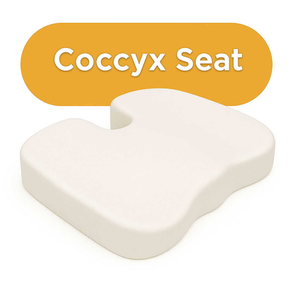 Coccyx Seat Standard Spine Care - Memory Foam - Color: Multicolor