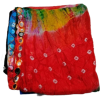 Silk Bandhani Dupatta - Color: Multicolor