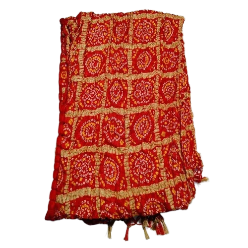 Peach Cotton Plain Dupatta