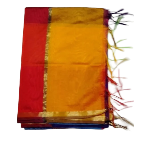Plain Banarsi Cotton Dupatta