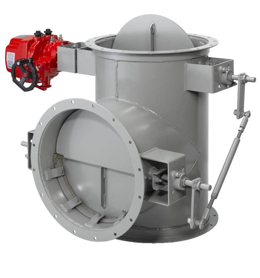 Pneumatic Butterfly Damper