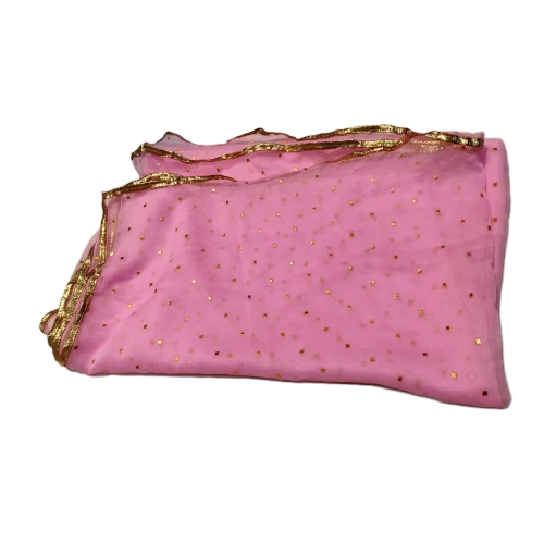 Pink Chiffon Dupatta