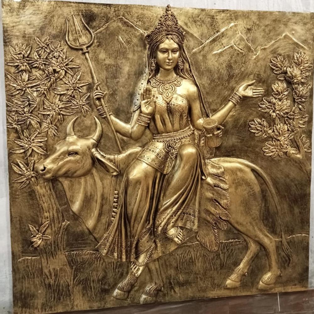 Goddess Wall Frp Mural - Color: Golden