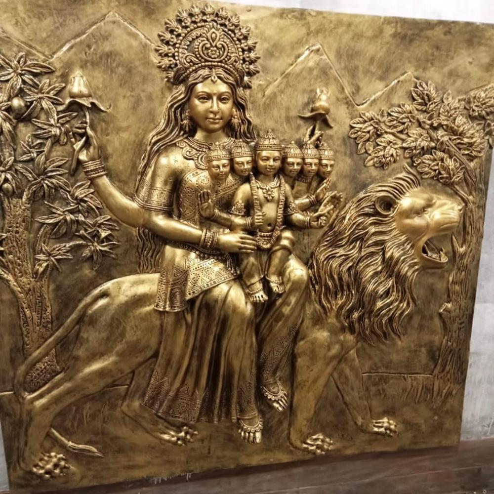 Goddess Wall Frp Mural - Color: Golden