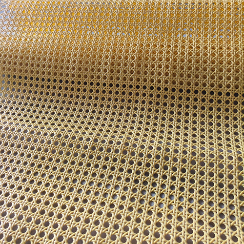 18 Inch Yellow Hexagon Pvc Rattan Cane - Characteristics: Waterproof
