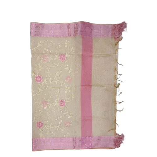 Flower Printed Banarasi Cotton Dupatta
