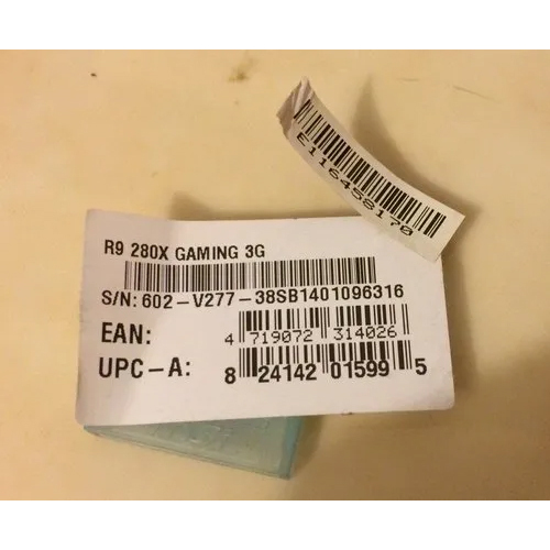 Product Barcode Labeling - Color: White And Black