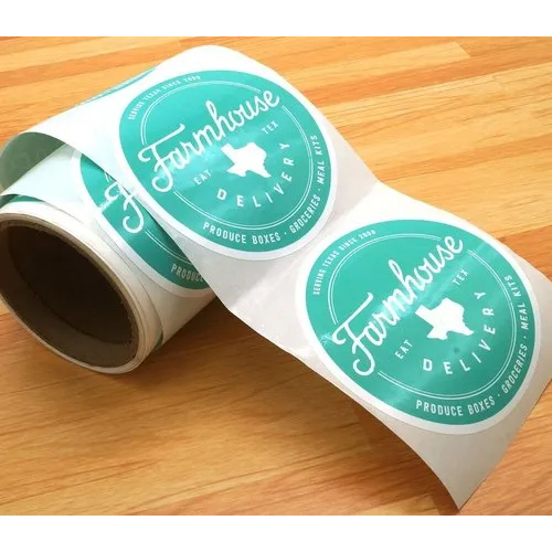 Sticker Paper Label Roll - Color: White