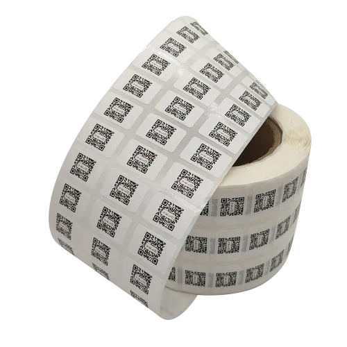 Multicolor Chromo Printed Label Roll - Color: White