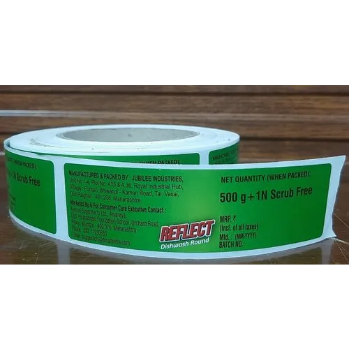 Multicolor Printed Sticker Label Roll - Features: Durable