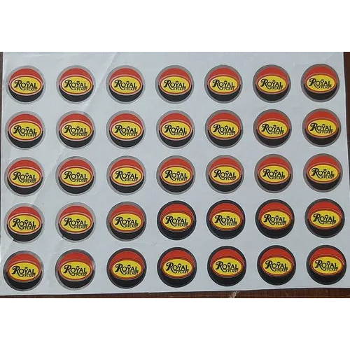 Round Multicolor Printed Label - Features: Durable
