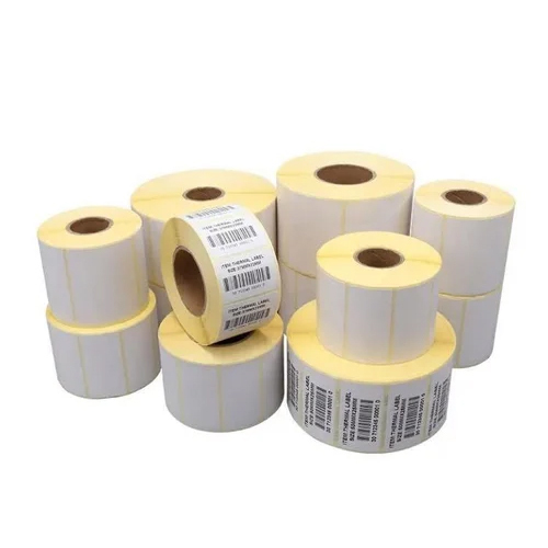 Barcode Printed Labels - Color: White And Black