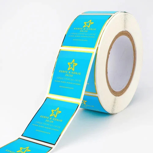 Foil Stamped Labels - Color: Multicolor