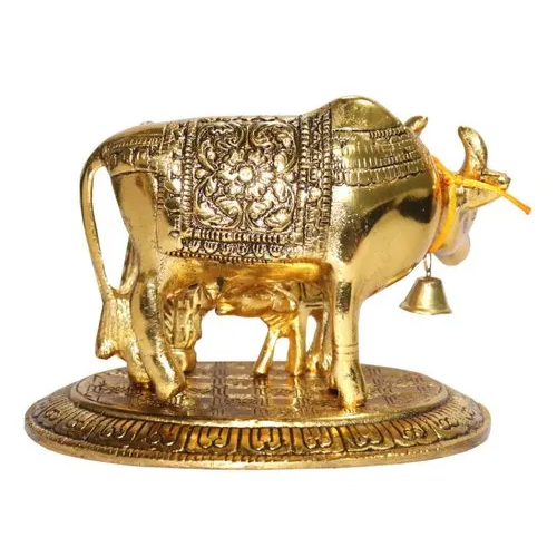 Brass Kamdhenu Statue