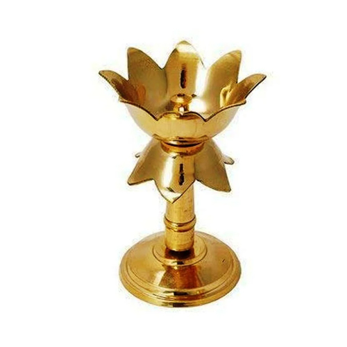 Kamal Diya Stand - Color: Golden