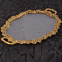Metal Serving Tray - Color: Silver