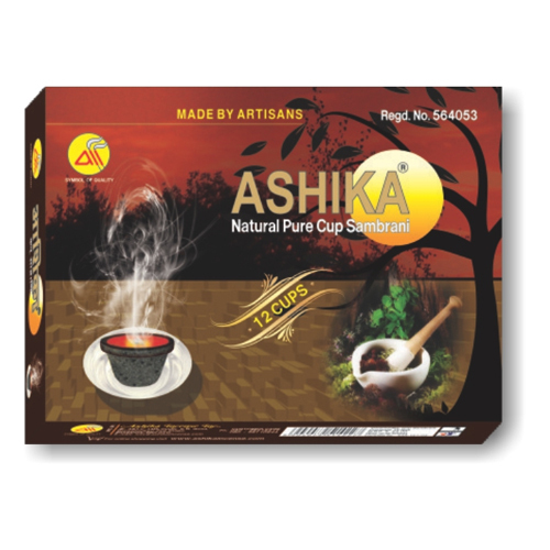 Aii0100 12 Cups Sambrani Box - Burning Time: 10-15 Approx. Minutes