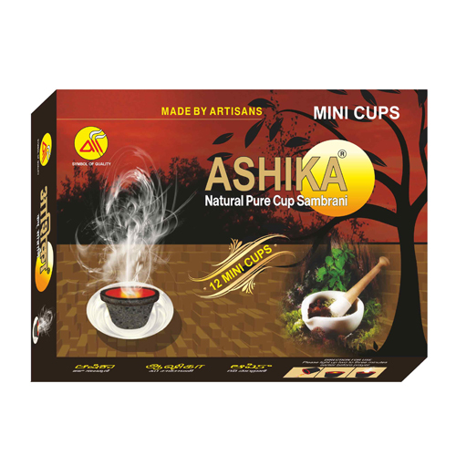 Aii0000100 12 Cups Mini Sambrani Box - Burning Time: 10-15 Approx. Minutes