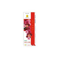 90g Gulab Incense Sticks - 100% Natural Bamboo, 8-10 Cm Length, Matte Natural Finish | Soothing Rose Fragrance, Instant Aromatic Experience