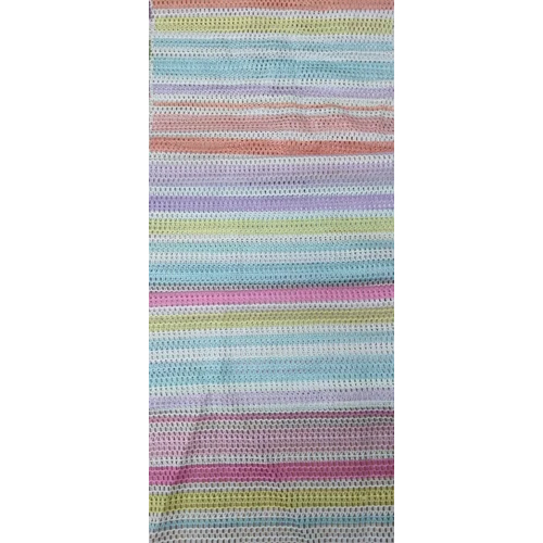 Multi Colour Crochet Digital Fabric