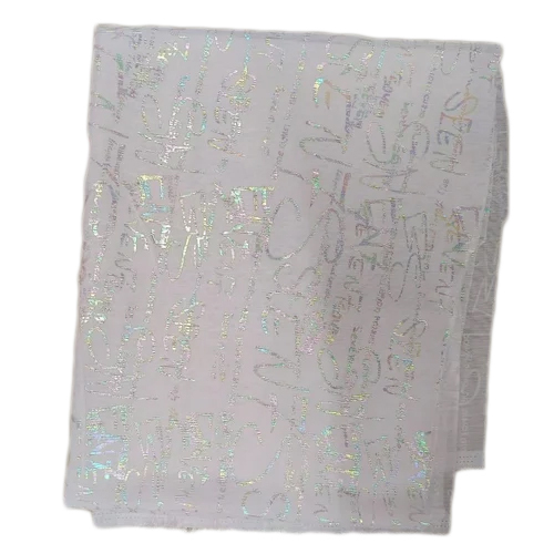 Foil Print Polyester Fabric - Application: Apparel/clothing