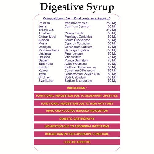 200 Ml Ayurvedic Digestive Tonic For Gas, Acidity & Indigestion, Private Label & Third Party Manufacturing - Physical Form: Syrup