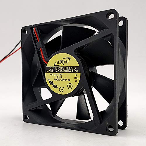 ADDA AD0848HB-A71GL ADDA 80mm 48V Axial Fan, 48V 0.11A 8025 Elevator Inverter Fan