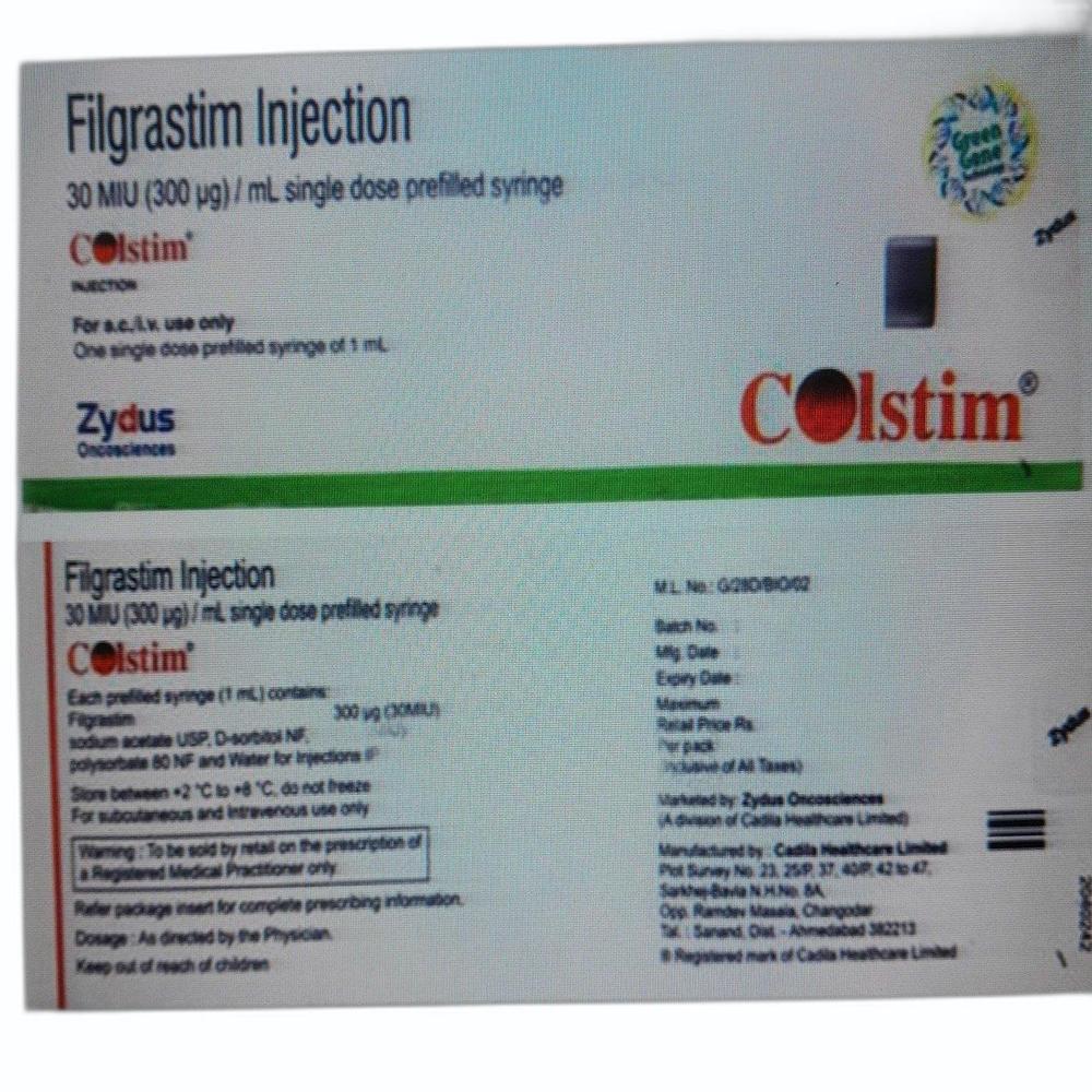 Colstim Filgrastim 300mcg (pfs) Injection