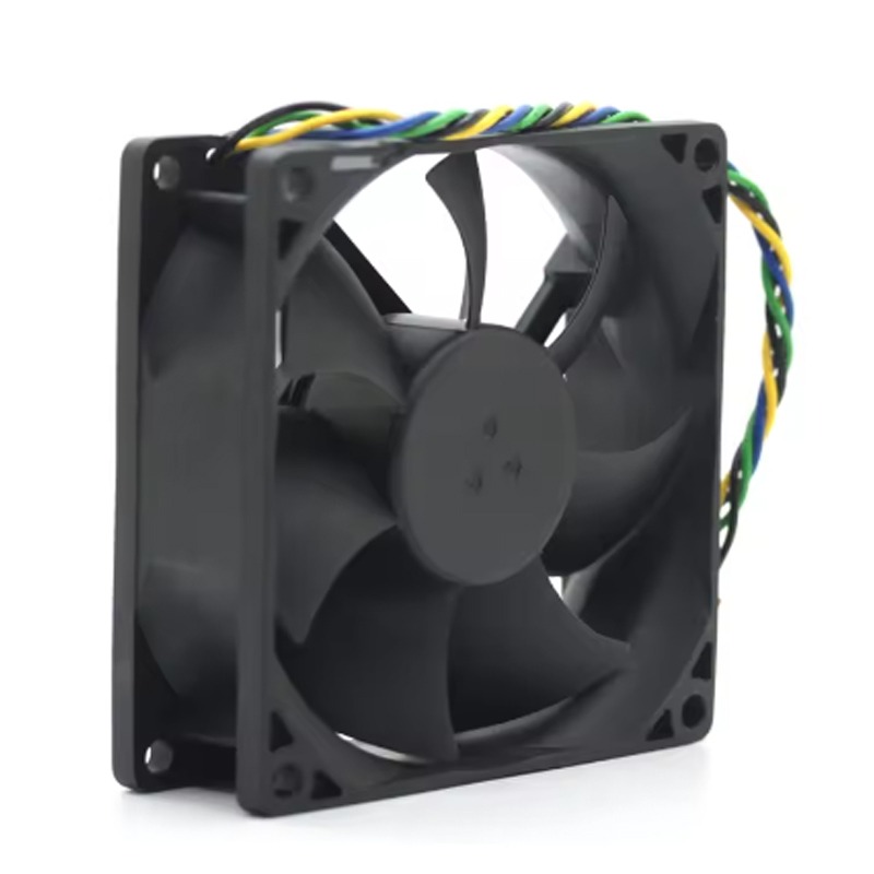 Foxconn Pva080g12q 4-pin Pwm Fan With 12v 0.65a 19-62.5cfm Large Air Volume Electric Power Source For Cooling Oem Customizable - Color: Black